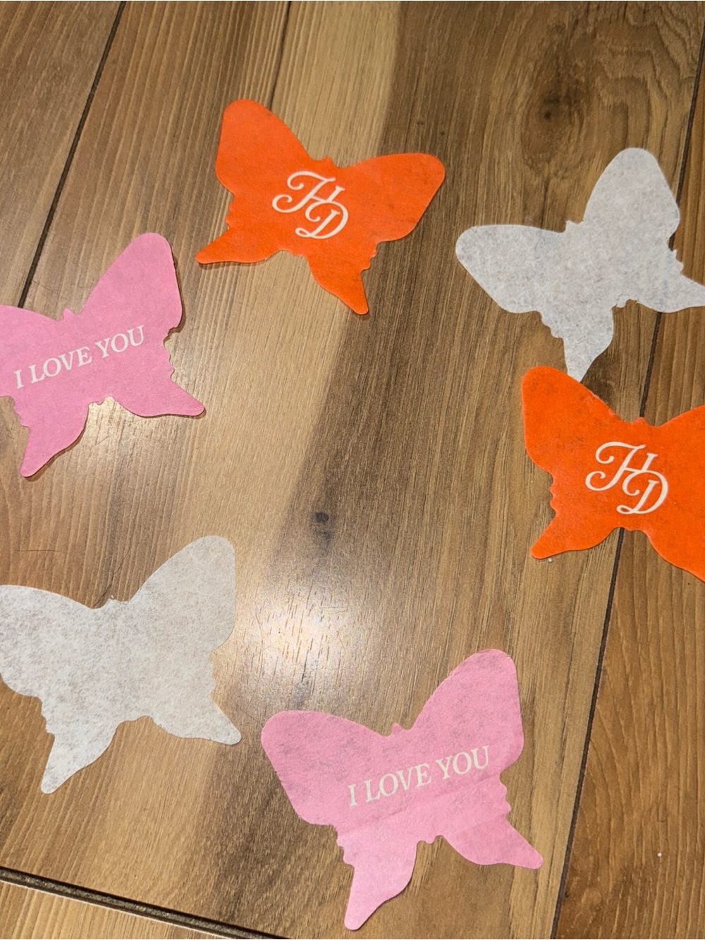 Hilary Duff The Lucky Me Tour - Concert Butterfly Confetti 6 Pieces